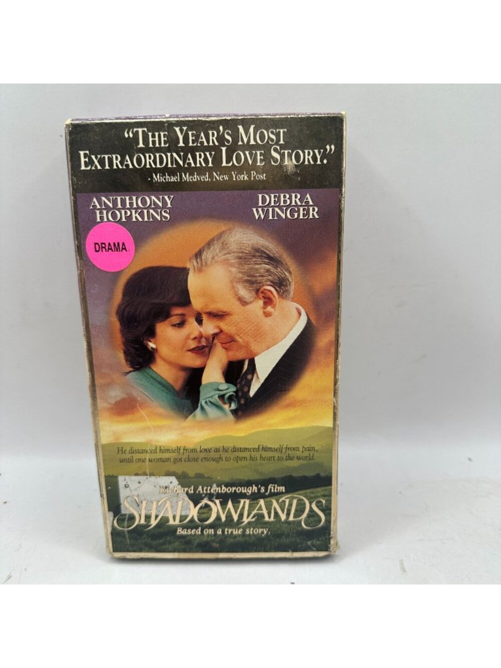 Shadowlands VHS 1993 Anthony Hopkins & Debra Winger Drama Based On True Story